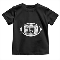 Personalized Football Game Day Toddler T Shirt Custom Number Cute Senior Mom Mama - Wonder Print Shop