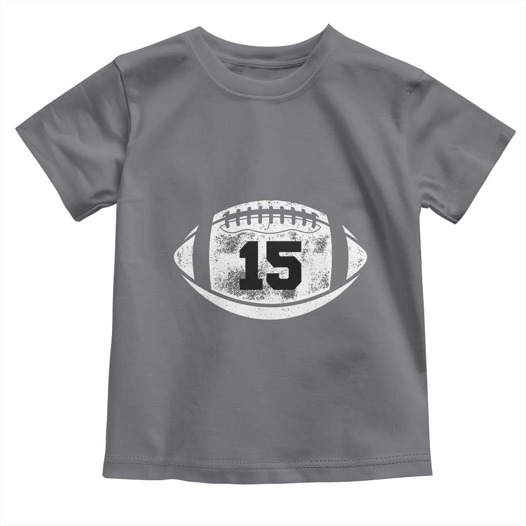 Personalized Football Game Day Toddler T Shirt Custom Number Cute Senior Mom Mama - Wonder Print Shop