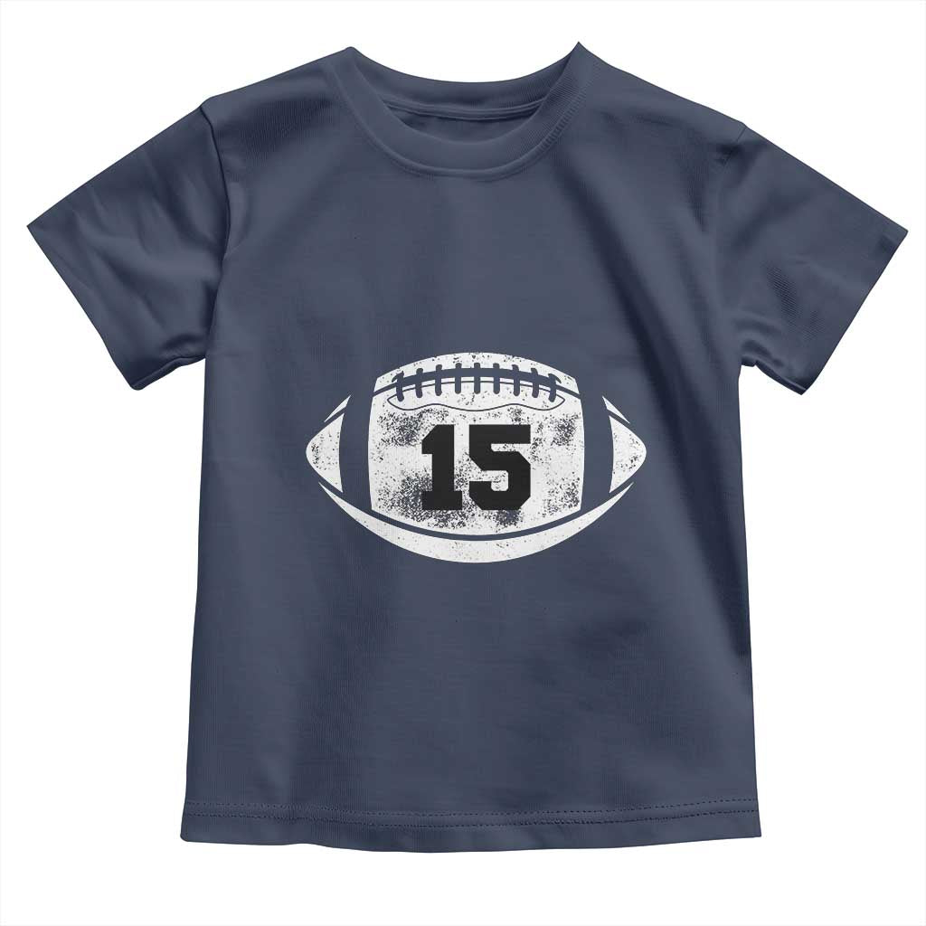 Personalized Football Game Day Toddler T Shirt Custom Number Cute Senior Mom Mama - Wonder Print Shop