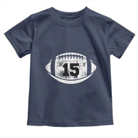 Personalized Football Game Day Toddler T Shirt Custom Number Cute Senior Mom Mama - Wonder Print Shop
