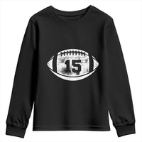 Personalized Football Game Day Youth Sweatshirt Custom Number Cute Senior Mom Mama - Wonder Print Shop