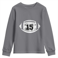 Personalized Football Game Day Youth Sweatshirt Custom Number Cute Senior Mom Mama - Wonder Print Shop