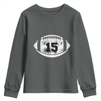 Personalized Football Game Day Youth Sweatshirt Custom Number Cute Senior Mom Mama - Wonder Print Shop