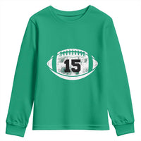 Personalized Football Game Day Youth Sweatshirt Custom Number Cute Senior Mom Mama - Wonder Print Shop