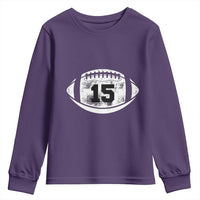 Personalized Football Game Day Youth Sweatshirt Custom Number Cute Senior Mom Mama - Wonder Print Shop