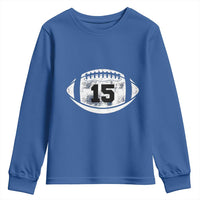 Personalized Football Game Day Youth Sweatshirt Custom Number Cute Senior Mom Mama - Wonder Print Shop