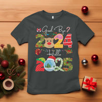 New Year 2025 T Shirt Merry Christmas Good Bye 2024 Hello 2025 - Wonder Print Shop