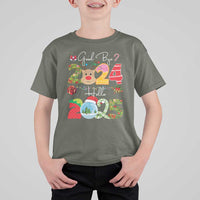 New Year 2025 T Shirt For Kid Merry Christmas Good Bye 2024 Hello 2025 - Wonder Print Shop