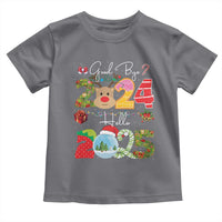 New Year 2025 Toddler T Shirt Merry Christmas Good Bye 2024 Hello 2025