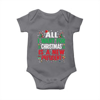 All I Want for Christmas Is A New President Baby Onesie Subtle FDT Sarcastic Holiday - Wonder Print Shop