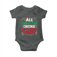 All I Want for Christmas Is A New President Baby Onesie Subtle FDT Sarcastic Holiday - Wonder Print Shop