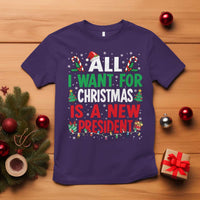 All I Want for Christmas Is A New President T Shirt Subtle FDT Sarcastic Holiday - Wonder Print Shop