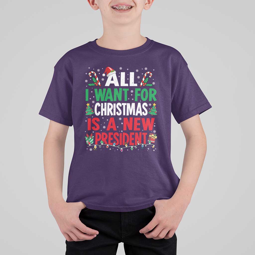 All I Want for Christmas Is A New President T Shirt For Kid Subtle FDT Sarcastic Holiday - Wonder Print Shop