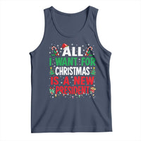 All I Want for Christmas Is A New President Tank Top Subtle FDT Sarcastic Holiday - Wonder Print Shop
