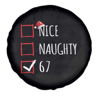 67 Christmas Spare Tire Cover Funny Nice Naughty Six Seven 6 7 Meme Brain Rot - Wonder Print Shop