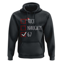 67 Christmas Hoodie Funny Nice Naughty Six Seven 6 7 Meme Brain Rot - Wonder Print Shop