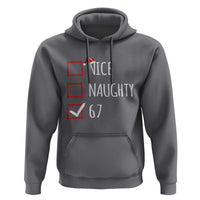 67 Christmas Hoodie Funny Nice Naughty Six Seven 6 7 Meme Brain Rot - Wonder Print Shop