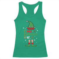 67 Christmas Racerback Tank Top Funny Six Seven Meme Brainrot Nice Naughty 6 7 Elf Custome - Wonder Print Shop