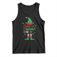 67 Christmas Tank Top Funny Six Seven Meme Brainrot Nice Naughty 6 7 Elf Custome - Wonder Print Shop