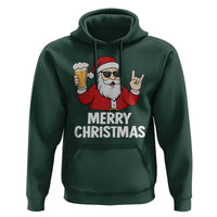 Merry Christmas Funny Santa Drinking Beer Hoodie - Wonder Print Shop