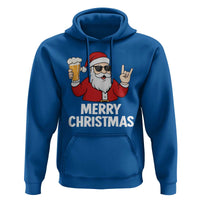 Merry Christmas Funny Santa Drinking Beer Hoodie - Wonder Print Shop