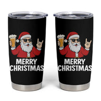 Merry Christmas Funny Santa Drinking Beer Tumbler Cup - Wonder Print Shop