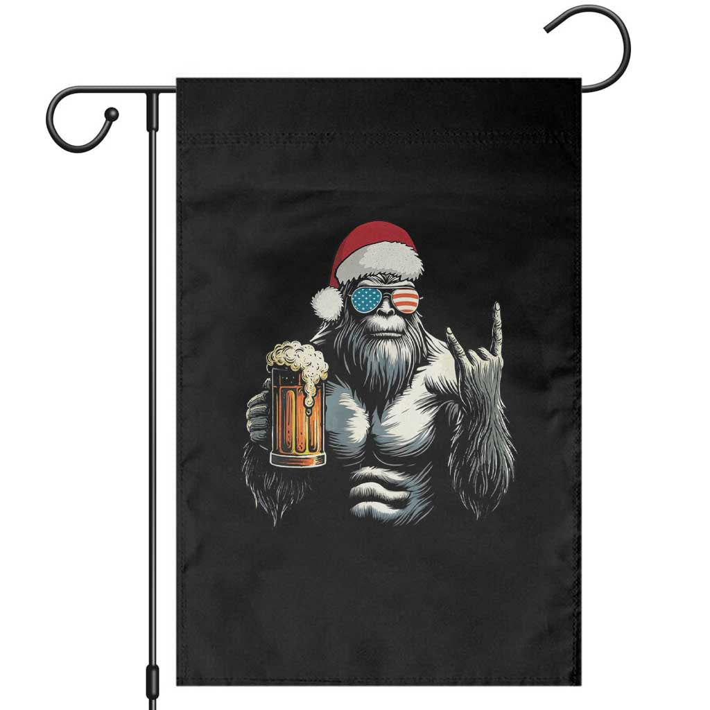 Bigfoot Christmas Garden Flag Most Wonderful Xmas Sasquatch Beer - Wonder Print Shop