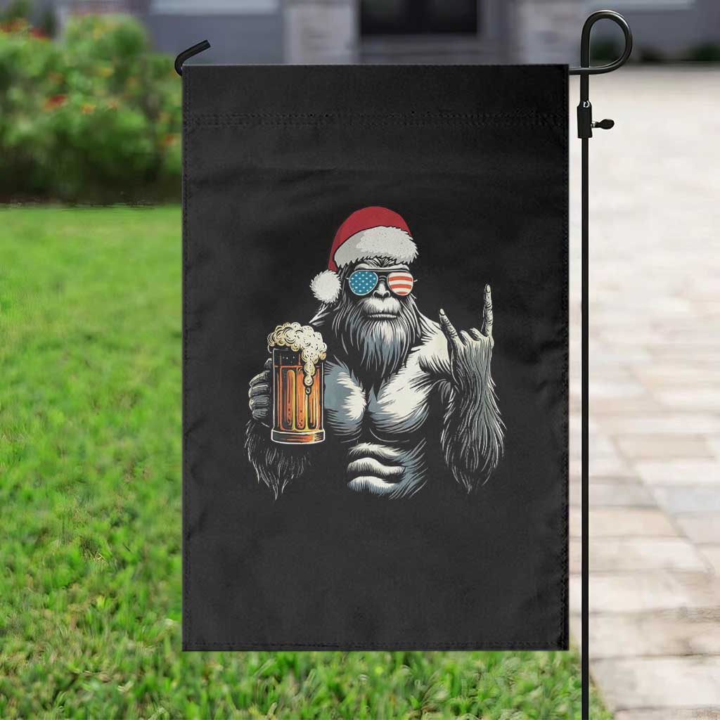 Bigfoot Christmas Garden Flag Most Wonderful Xmas Sasquatch Beer - Wonder Print Shop