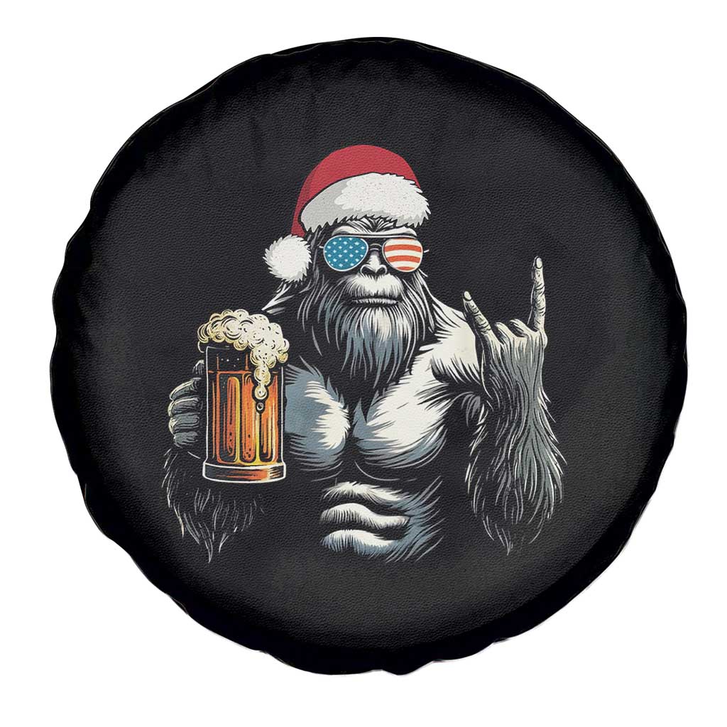 Bigfoot Christmas Spare Tire Cover Most Wonderful Xmas Sasquatch Beer - Wonder Print Shop