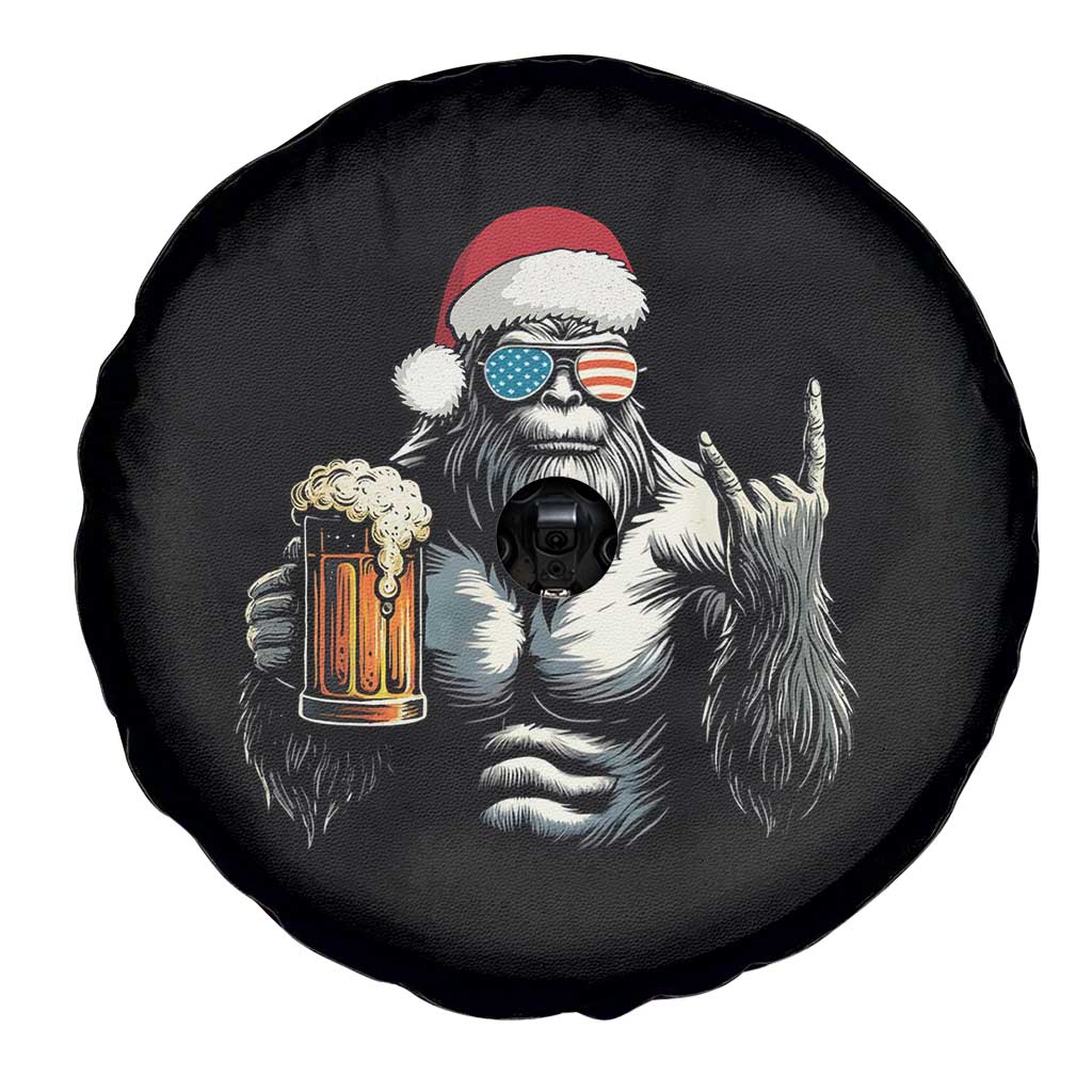 Bigfoot Christmas Spare Tire Cover Most Wonderful Xmas Sasquatch Beer - Wonder Print Shop