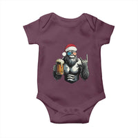 Bigfoot Christmas Baby Onesie Most Wonderful Xmas Sasquatch Beer - Wonder Print Shop