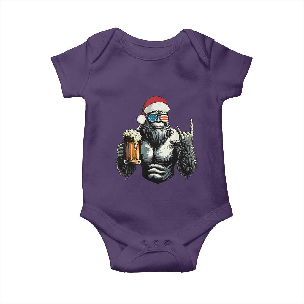 Bigfoot Christmas Baby Onesie Most Wonderful Xmas Sasquatch Beer - Wonder Print Shop