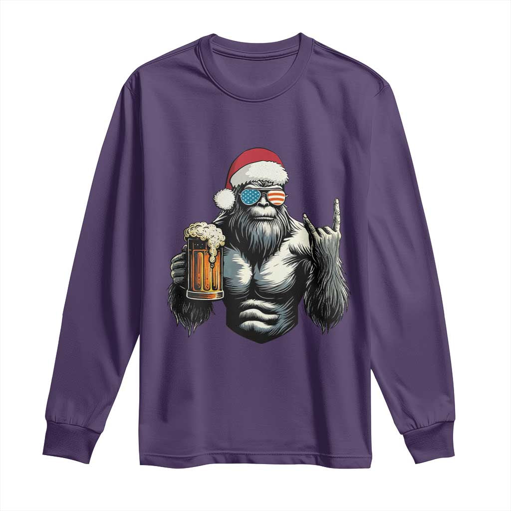 Bigfoot Christmas Long Sleeve Shirt Most Wonderful Xmas Sasquatch Beer - Wonder Print Shop