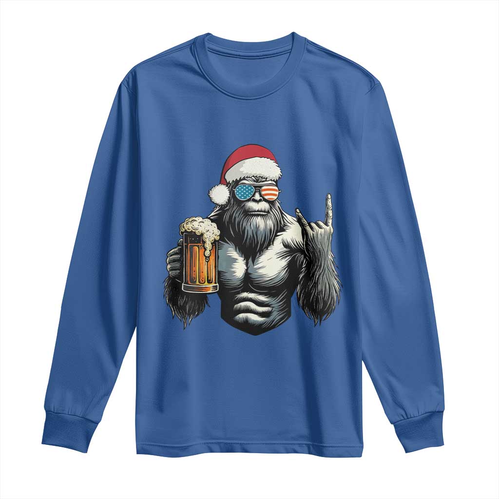 Bigfoot Christmas Long Sleeve Shirt Most Wonderful Xmas Sasquatch Beer - Wonder Print Shop