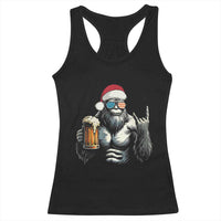 Bigfoot Christmas Racerback Tank Top Most Wonderful Xmas Sasquatch Beer - Wonder Print Shop