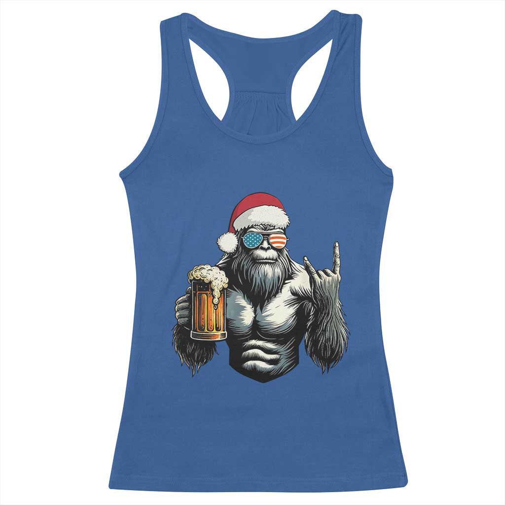 Bigfoot Christmas Racerback Tank Top Most Wonderful Xmas Sasquatch Beer - Wonder Print Shop