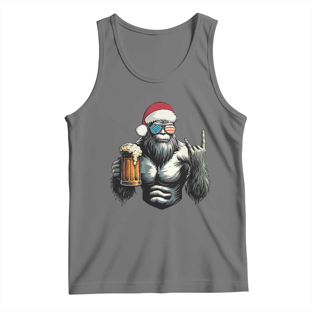 Bigfoot Christmas Tank Top Most Wonderful Xmas Sasquatch Beer - Wonder Print Shop