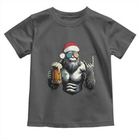 Bigfoot Christmas Toddler T Shirt Most Wonderful Xmas Sasquatch Beer - Wonder Print Shop