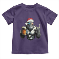 Bigfoot Christmas Toddler T Shirt Most Wonderful Xmas Sasquatch Beer - Wonder Print Shop