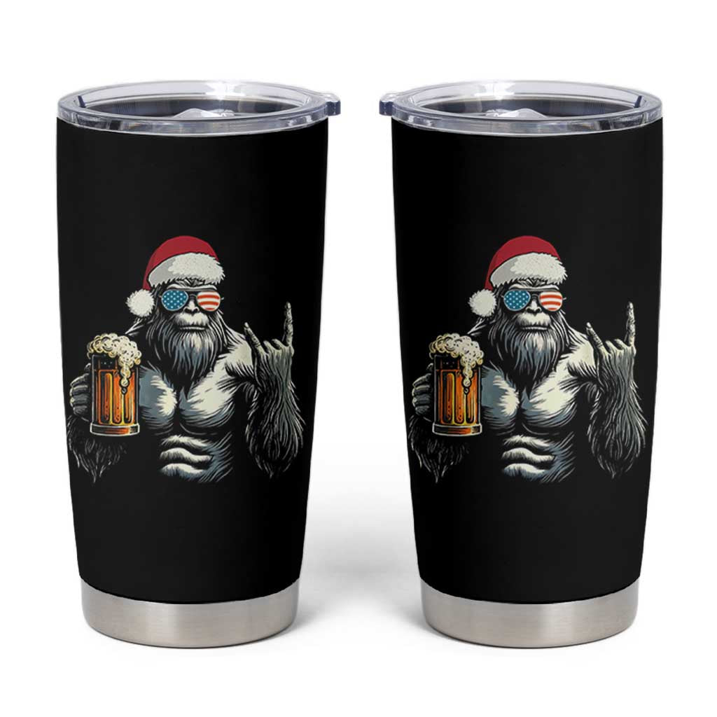 Bigfoot Christmas Tumbler Cup Most Wonderful Xmas Sasquatch Beer - Wonder Print Shop