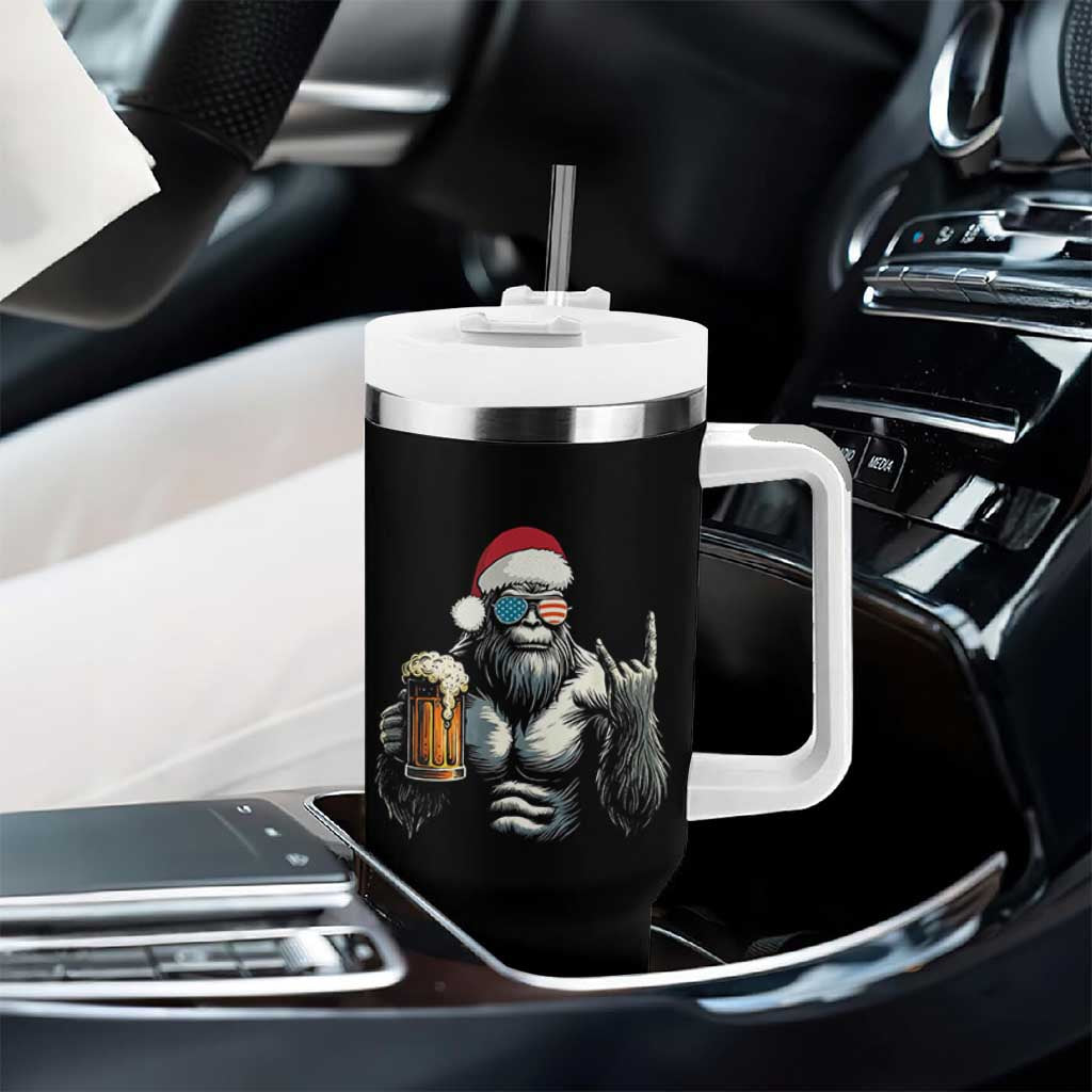 Bigfoot Christmas Tumbler With Handle Most Wonderful Xmas Sasquatch Beer - Wonder Print Shop