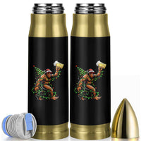 Santa Bigfoot Christmas Tree Bullet Tumbler Xmas Lights Funny Sasquatch Beer - Wonder Print Shop
