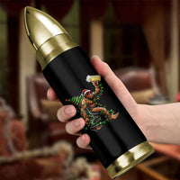 Santa Bigfoot Christmas Tree Bullet Tumbler Xmas Lights Funny Sasquatch Beer - Wonder Print Shop