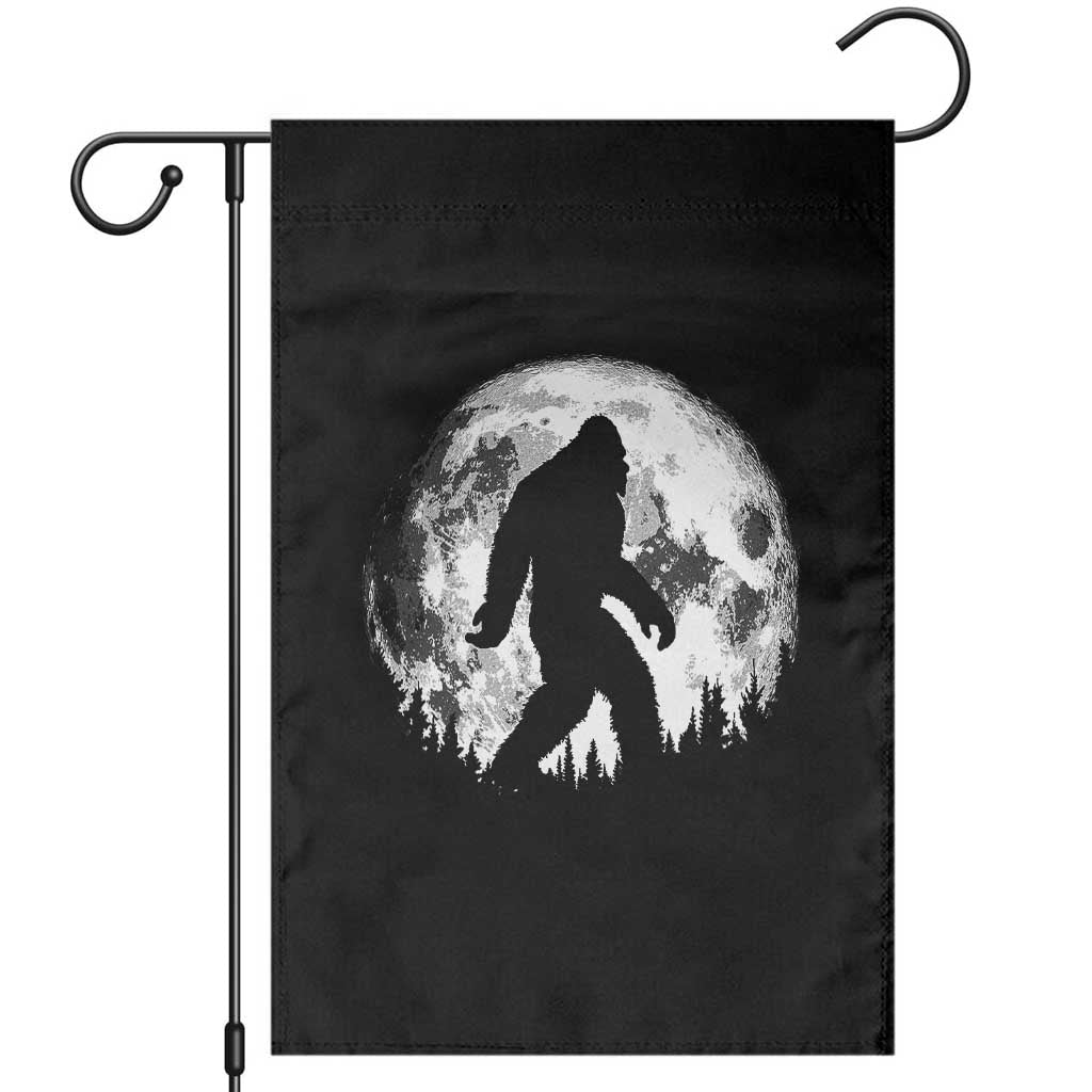 Bigfoot Night Stroll Garden Flag Cool Full Moon & Trees Sasquatch - Wonder Print Shop