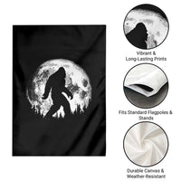 Bigfoot Night Stroll Garden Flag Cool Full Moon & Trees Sasquatch - Wonder Print Shop