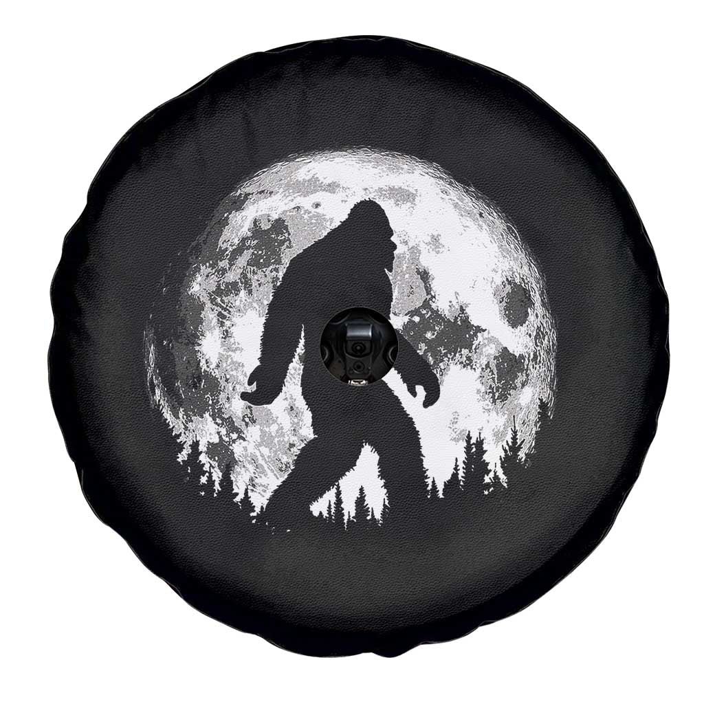 Bigfoot Night Stroll Spare Tire Cover Cool Full Moon & Trees Sasquatch - Wonder Print Shop