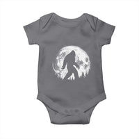 Bigfoot Night Stroll Baby Onesie Cool Full Moon & Trees Sasquatch - Wonder Print Shop