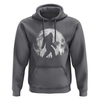 Bigfoot Night Stroll Hoodie Cool Full Moon & Trees Sasquatch - Wonder Print Shop