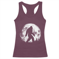 Bigfoot Night Stroll Racerback Tank Top Cool Full Moon & Trees Sasquatch - Wonder Print Shop