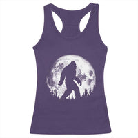 Bigfoot Night Stroll Racerback Tank Top Cool Full Moon & Trees Sasquatch - Wonder Print Shop